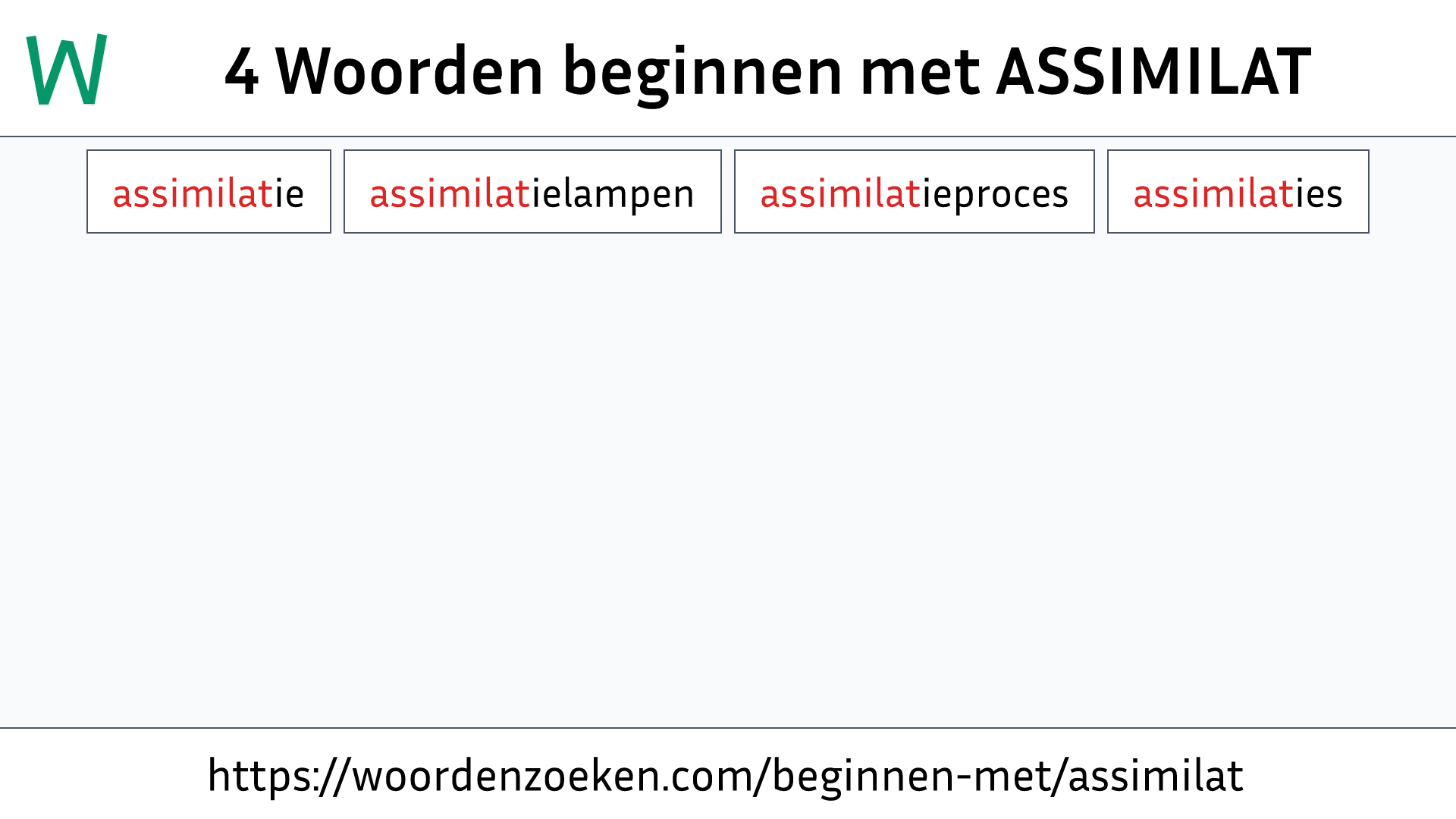 Woorden beginnen met ASSIMILAT