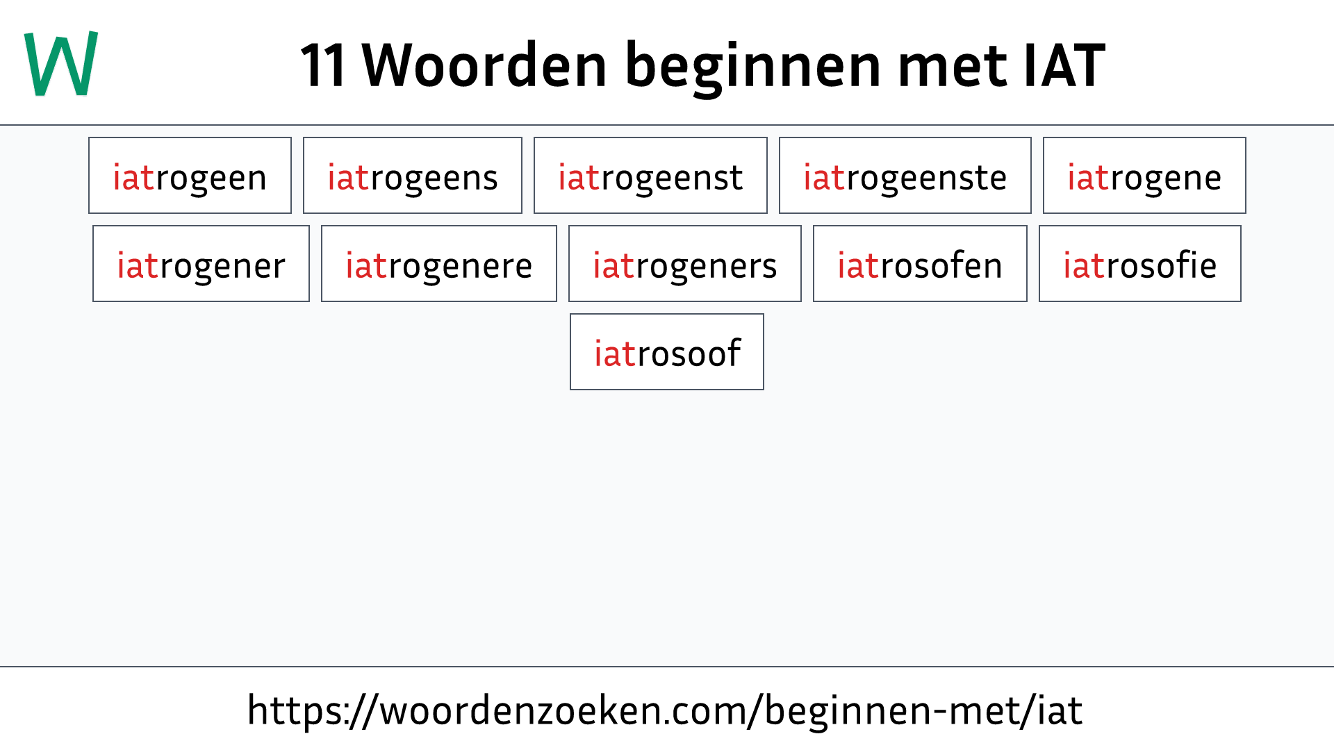 Woorden beginnen met IAT