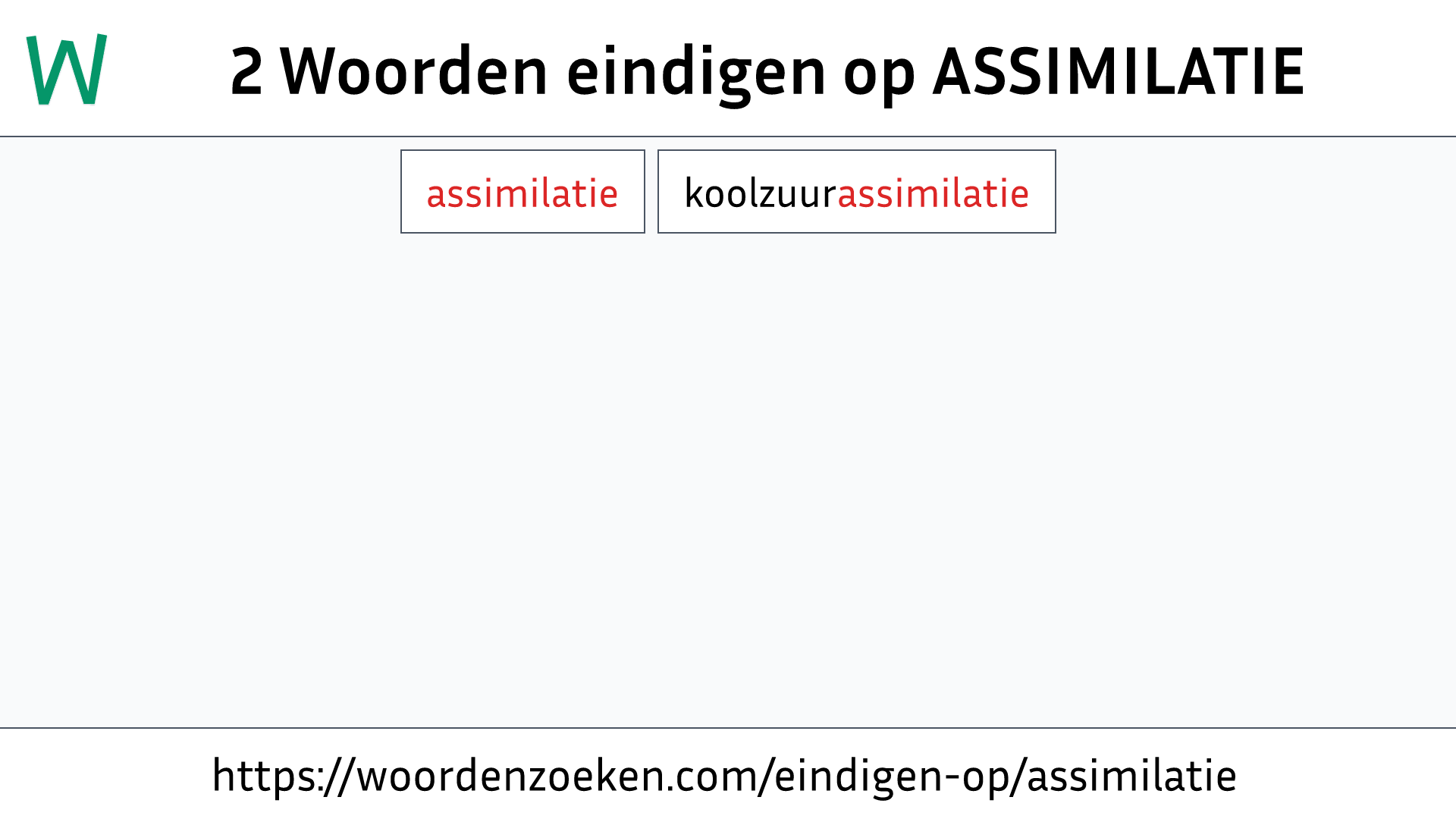 Woorden eindigen op ASSIMILATIE