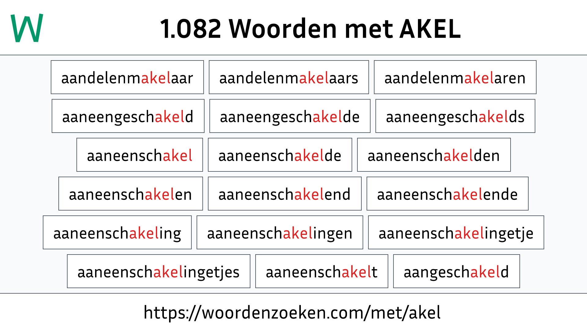 Woorden met AKEL