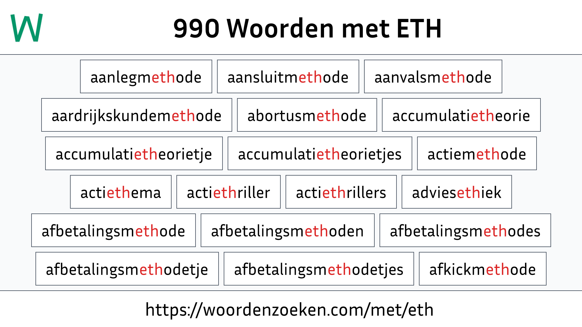 Woorden met ETH