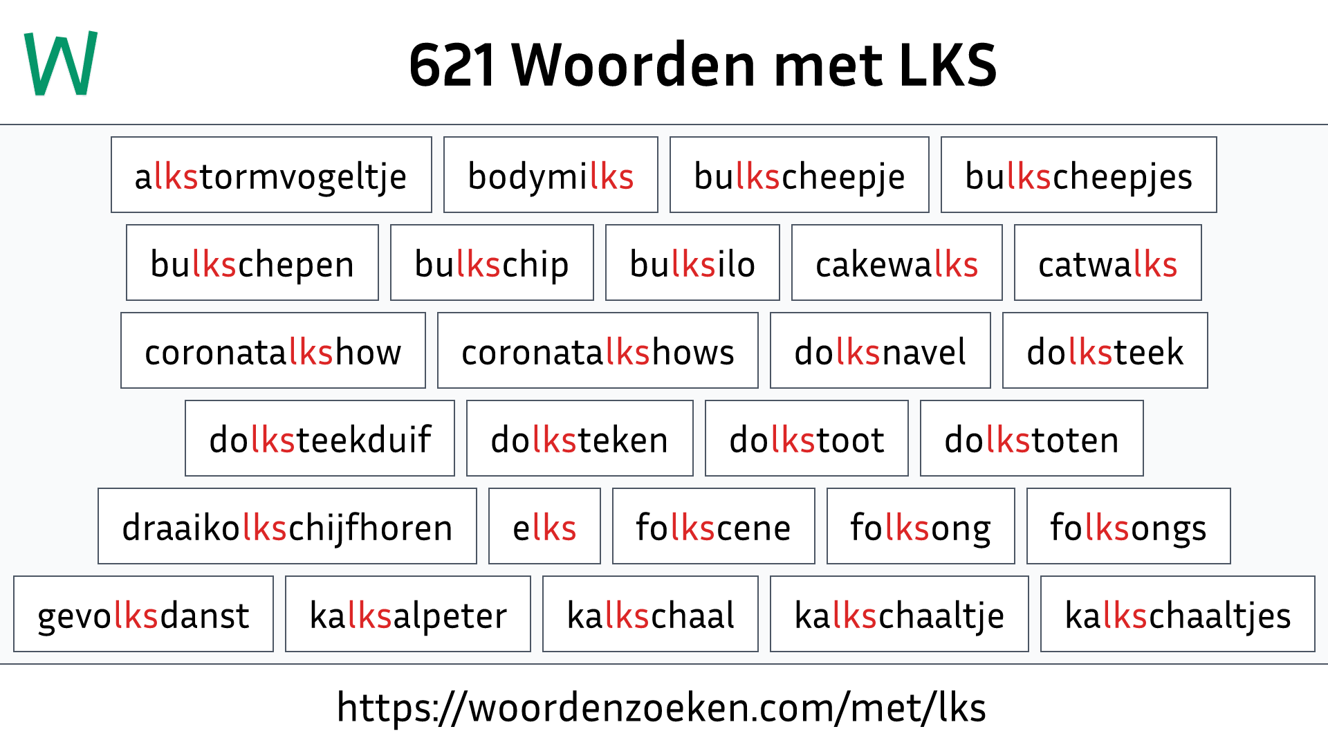 Woorden met LKS