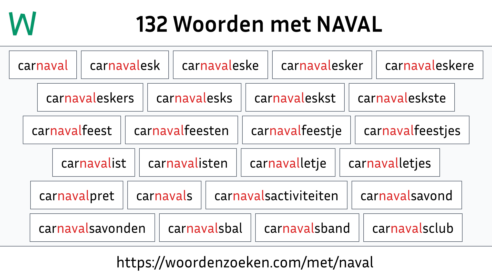 Woorden met NAVAL