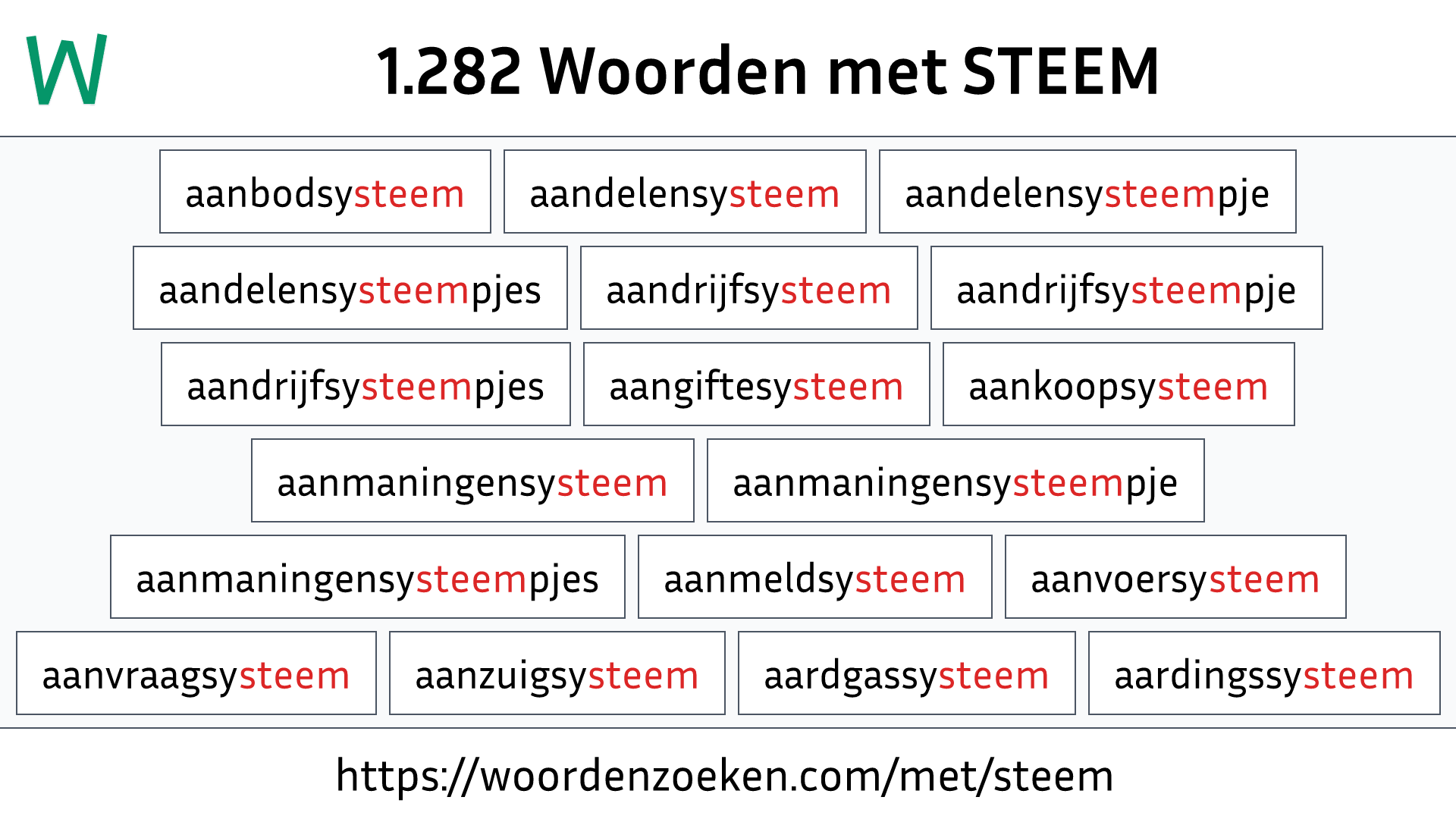 Woorden met STEEM