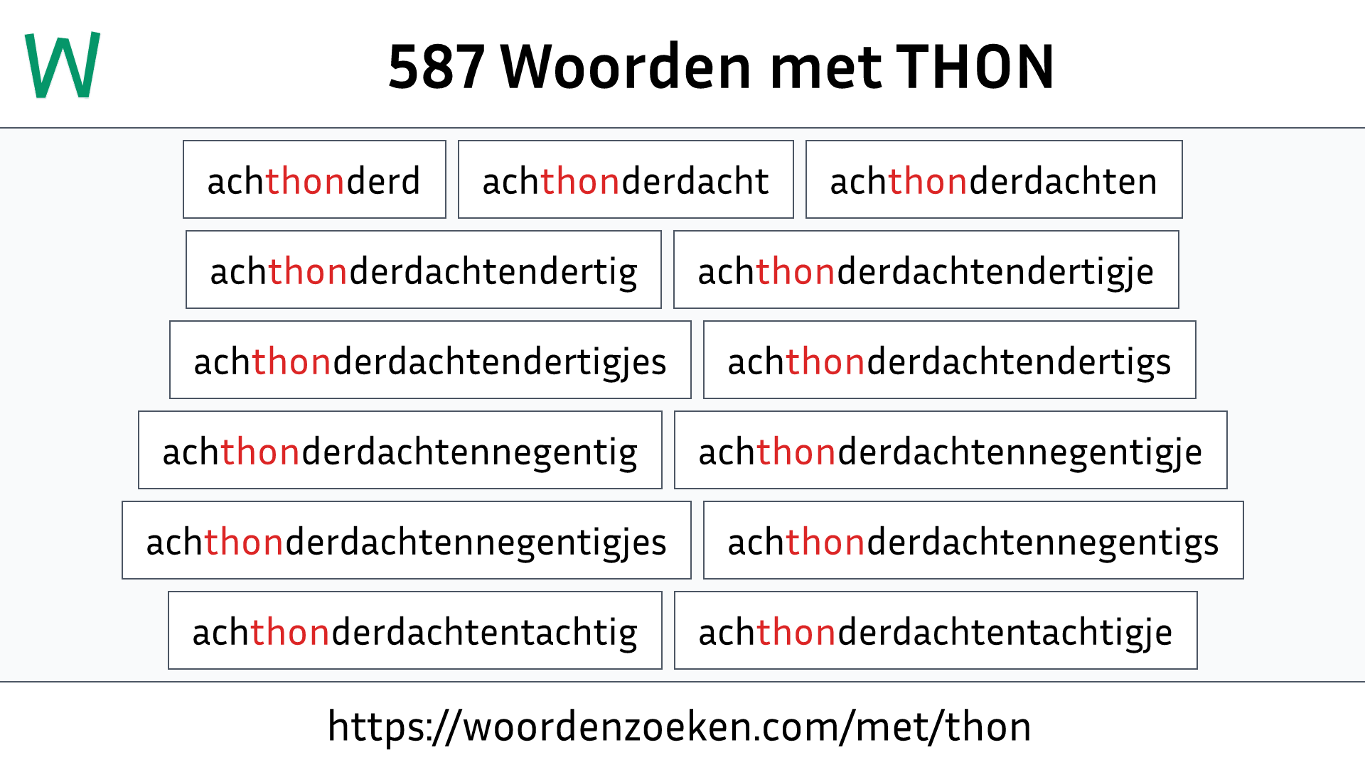 Woorden met THON